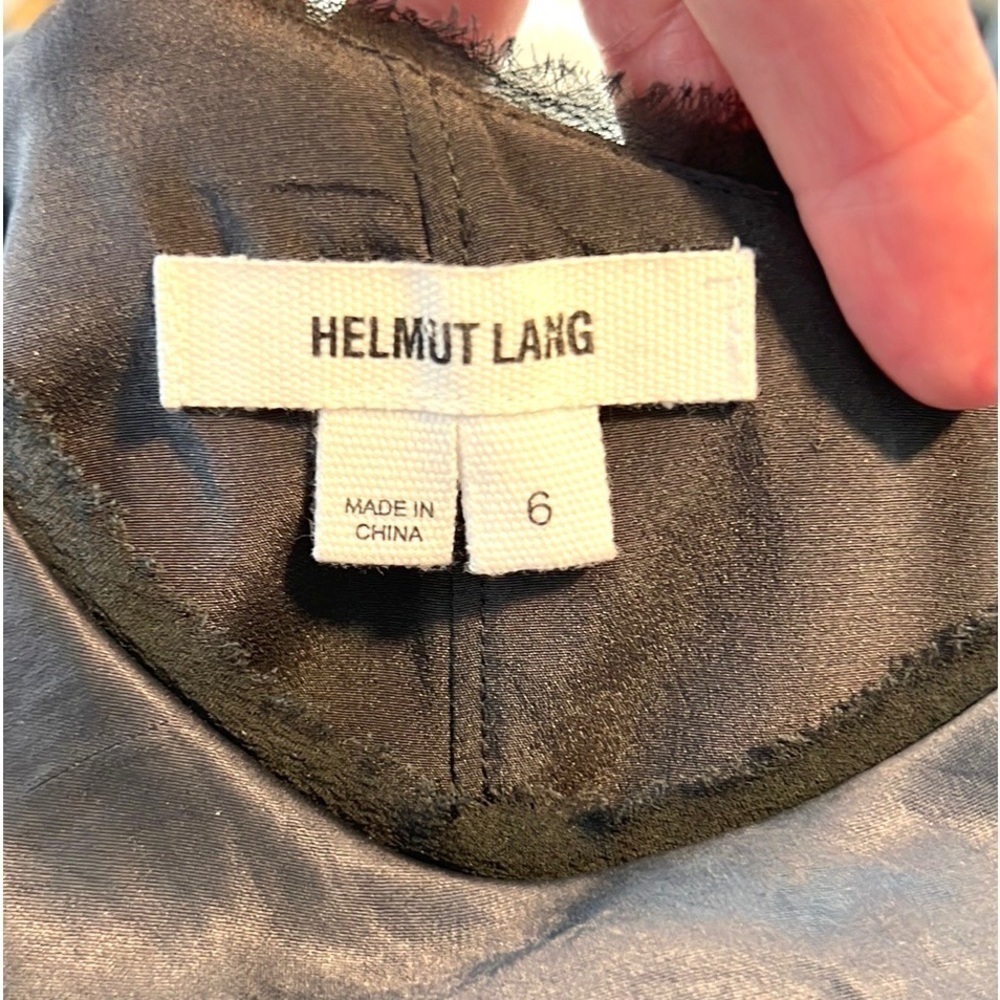 Helmut Lang,Benny Dress,Stunning Shimmer,Asymmetrical,Side-Zip, EUC, Size 6 - Picture 9 of 17